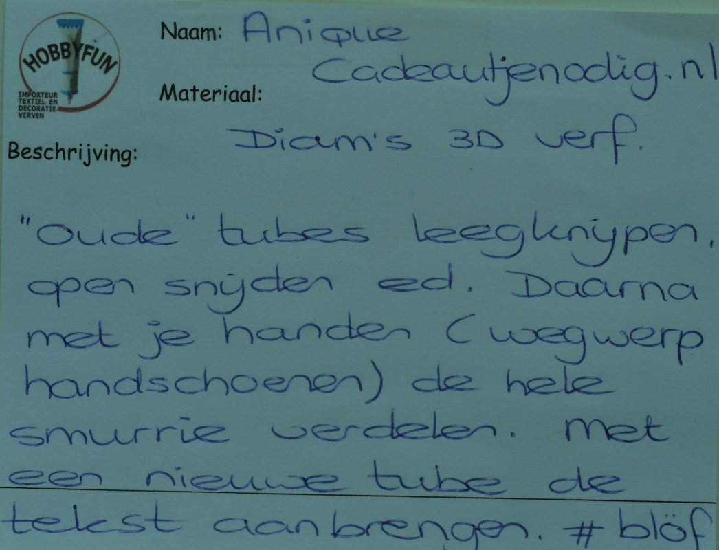 Tekst Anique HFm19