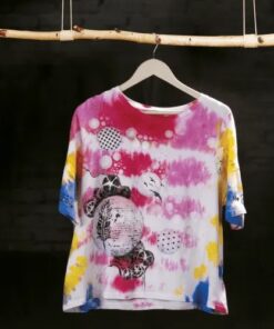 T-shirt met textiel spray, hobbyfun.nl